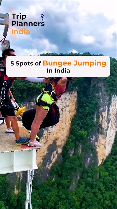 Bungee Jumping spots in India🇮🇳 #shorts #bungeejumping