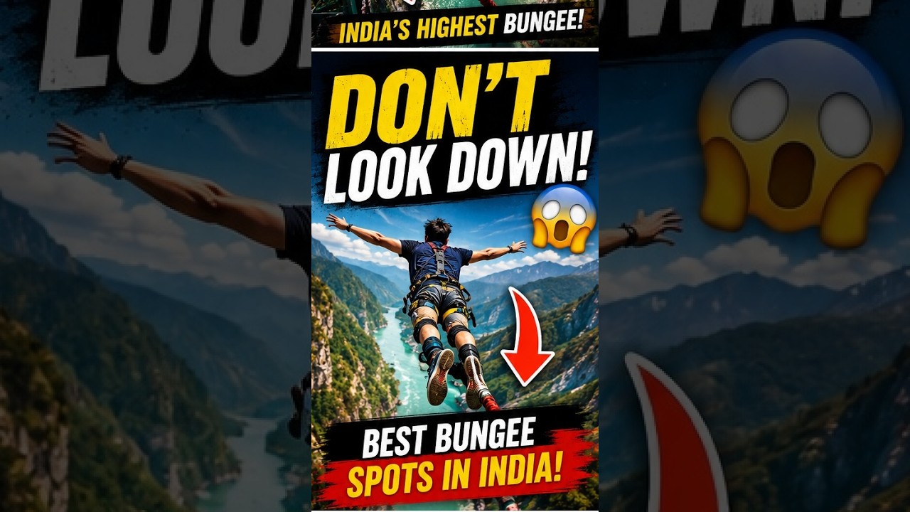 Bungee Jumping spots in India๐ฎ๐ณ #shorts #bungeejumping Bungee Jumping spots in India๐ฎ๐ณ #shorts #bungeejumping
