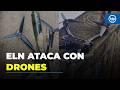 ELN ataca con drones explosivos al Ejército en Tibú y deja un soldado muerto