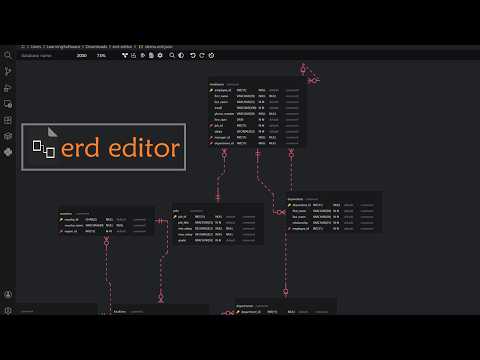 Visually design database schema with erd-editor VS Code plugin