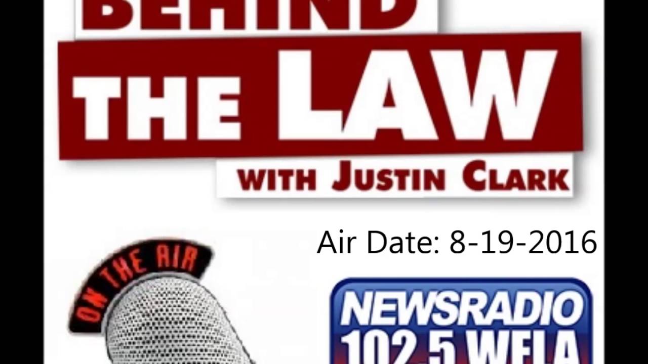 Behind The Law Justin Clark 08 19 2016 YouTube