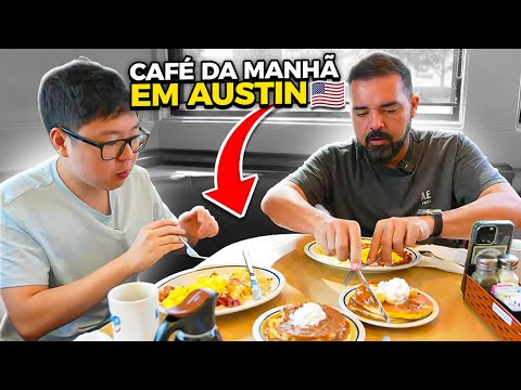 CAFÉ DA MANHÃ DOS ESTADOS UNIDOS É BOM? BT e LIMINHA IRL em AUSTIN.