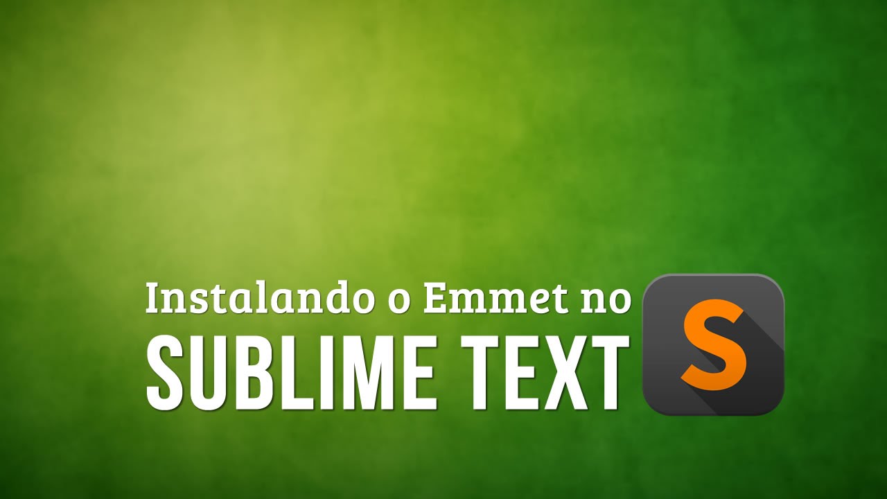 Sublime text 3 emmet