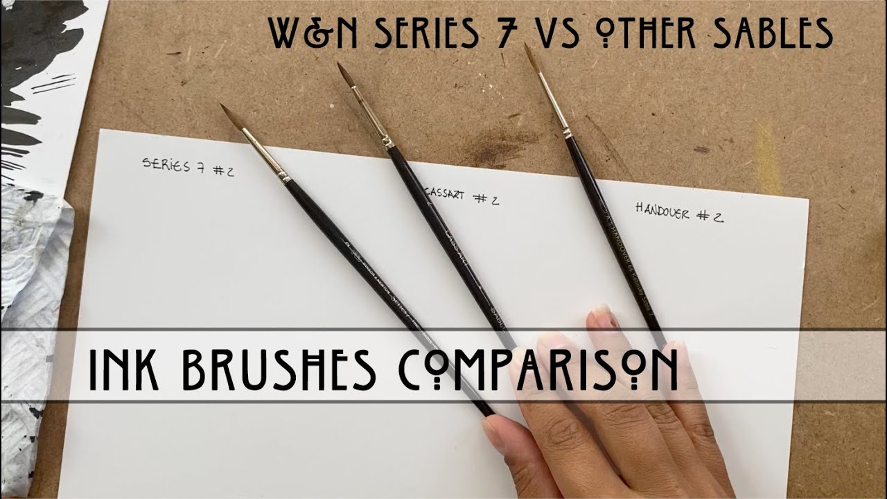 Review of Winsor Newton Series 7 and Raphael 8408 Paint Brushes, Paint  Brushes Tier 1, Vid 19 