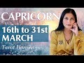 CAPRICORN Tarot reading from 16th to 31st March  2024