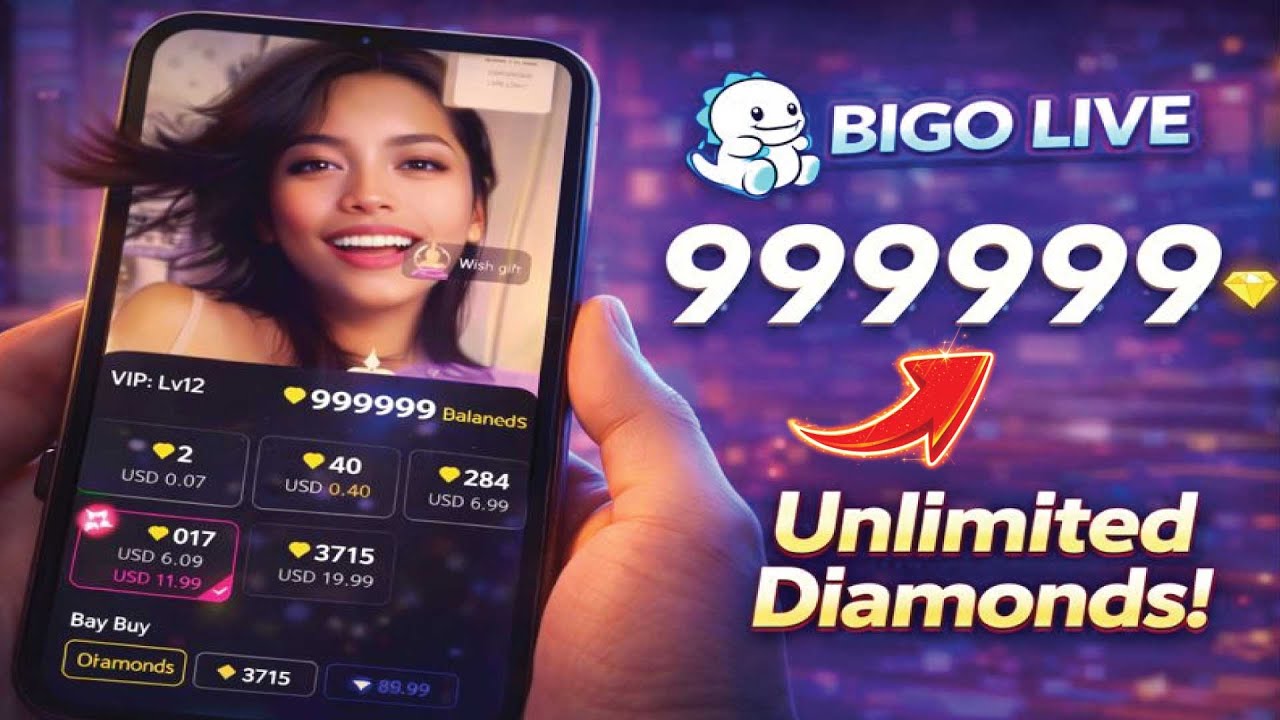 Bigo Live Unlimited Diamonds MOD 2026 iOS & Android YouTube