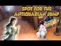 Spot for the antiquarian jump  identity v    v  antiquarian