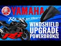 How to replace yamaha r6 windscreen  double bubble upgrade