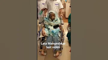Lata Mangeshkar last video in hospital. Rest in Peace 🕊️