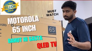 Motorola Envisionx 165 Cm 65 Inch Qledultra Hd 4K Smart Google Tv Unboxing Review 2025