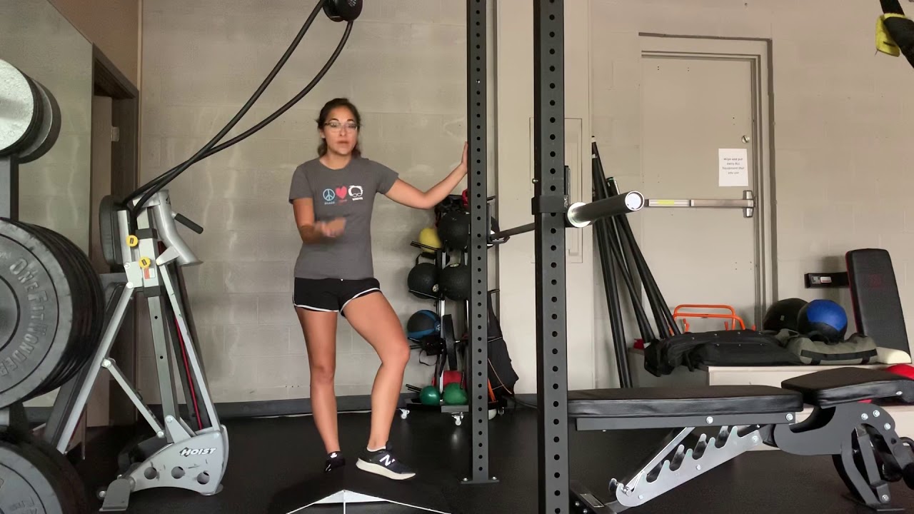 Assisted Squat (Ramp/to box) - YouTube