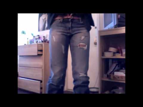 boyfriend jeans with combat boots