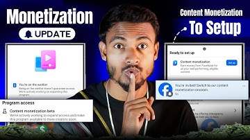 Facebook New Update In ✅ Content Monetization | Facebook Content Monetization Waitlist 