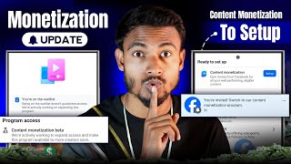 Facebook New Update In Content Monetization Facebook Content Monetization Waitlist