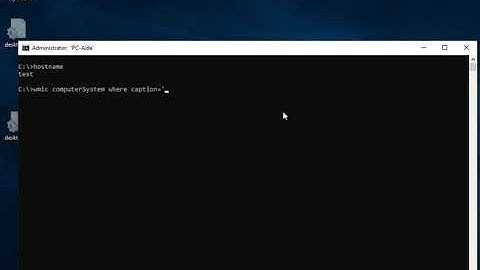 Change hostname in cmd
