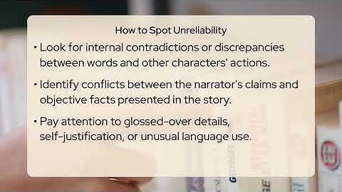 What Makes a Narrator Unreliable in a Story?