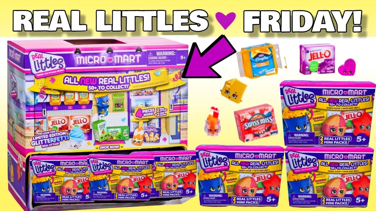 *REAL LITTLES FRIDAYS!* UNBOXING Shopkins Real Littles Micro Mart Blind