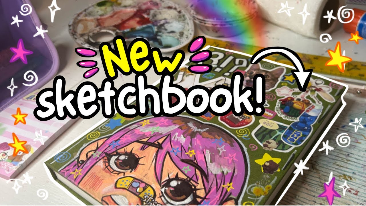 Starting OVER! - Decorating My Sketchbook 📗