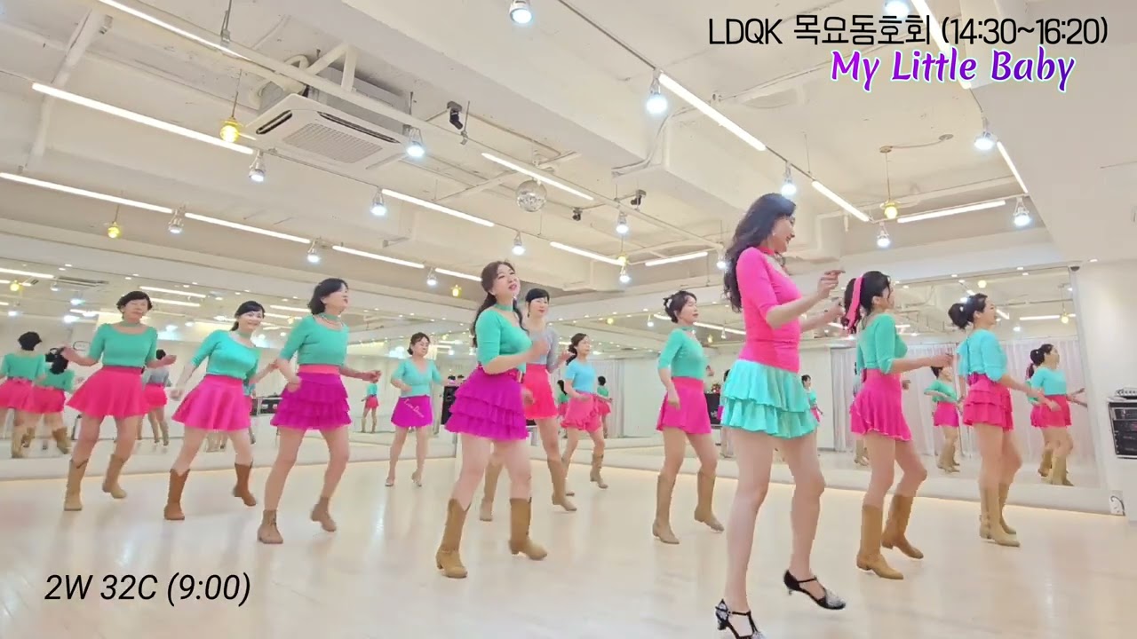 My Little Baby Line Dance l Beginner l 마이 리틀 베이비 라인댄스 l Linedancequeen l Junghye Yoon