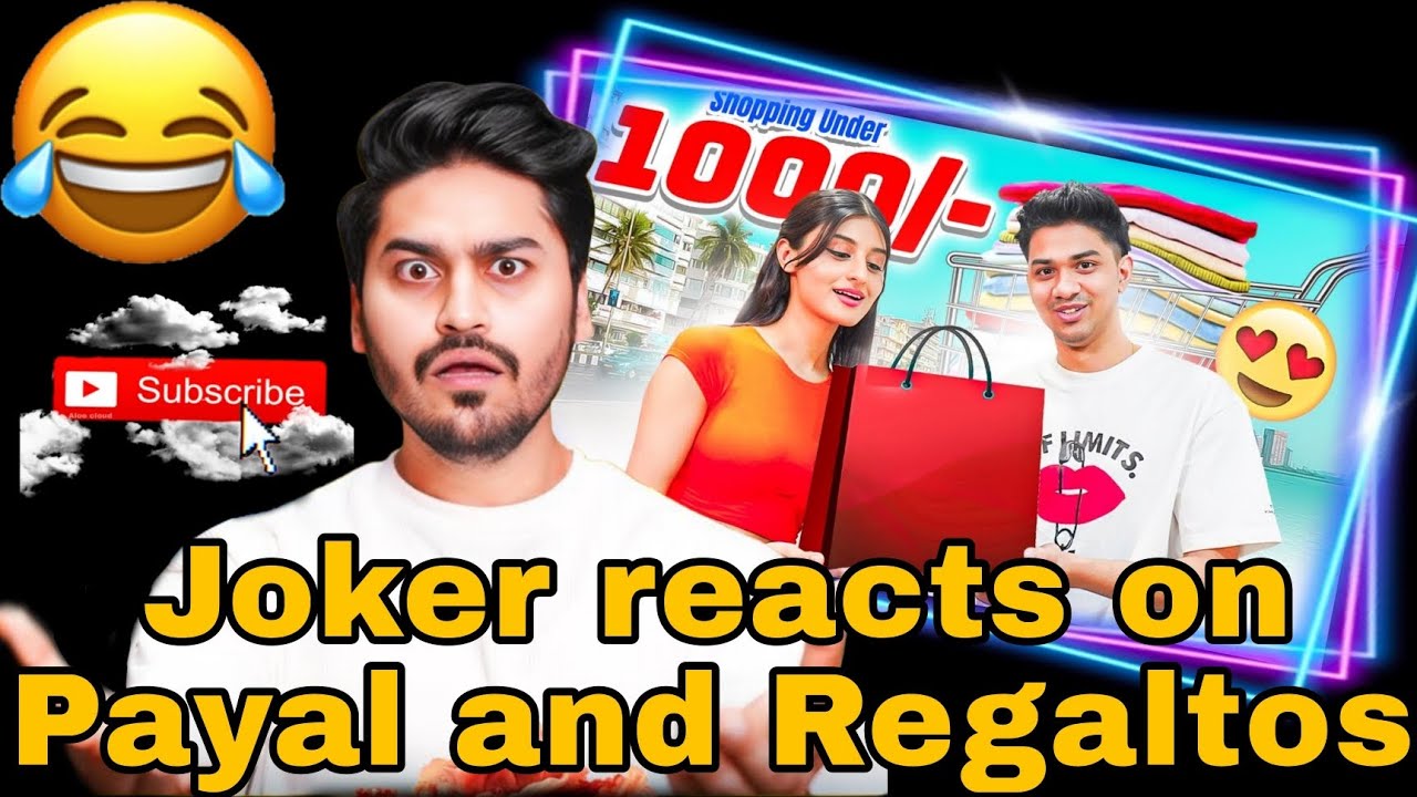 Joker Bhai Reacts On Payal & Rega Shopping Video🥰 | Joker Bhai Shocked ...