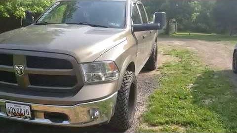 Dodge Ram 1500 wheels and tire from custom offsets