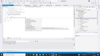 create a database context class