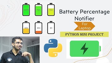 Build a Battery Percentage Notifier from Scratch using Python | Laptop notification | Learn Overflow
