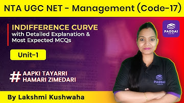 UGC NET Management | Paper-2 |Indifference curve  #ntaugcnet #management #commerce