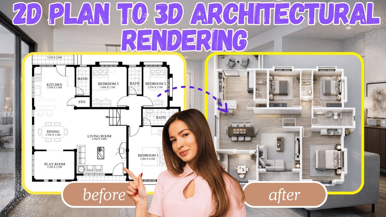 How to Transform 2D Floor Plans to 3D Visualizations with Gemini AI ...