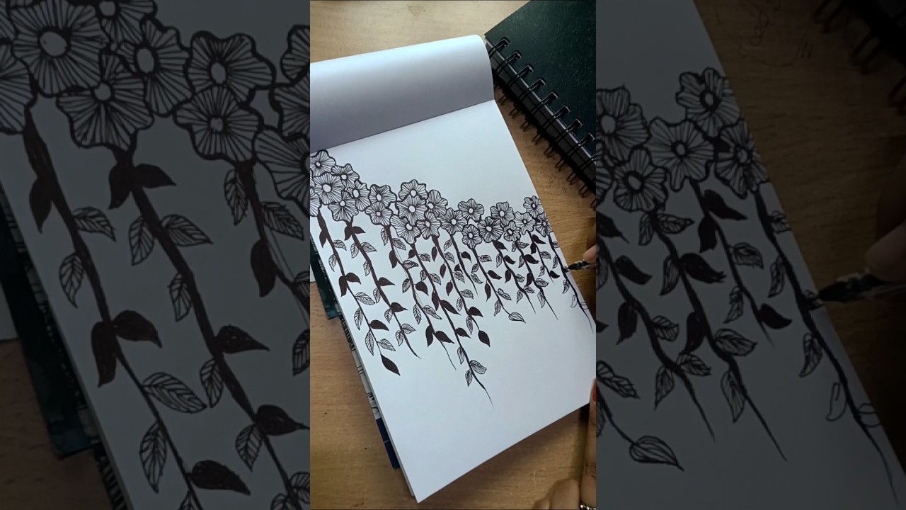 Trying doodle art for the first time ....🖤#shorts - YouTube