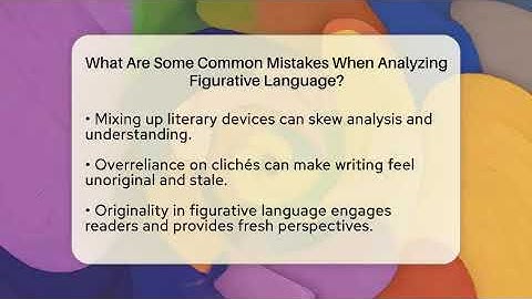 What Are Some Common Mistakes When Analyzing Figurative Language? - The Prose Path