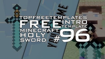 FREE After Effects Template: Minecraft Holy Sword #96 w/ Tutorial