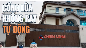 ✅👉 Cổng lùa không Ray tự động -  Dài 12m cáo 3.2m Chiến Long Autohome lắp đặt tại Biệt Thự Quân 8