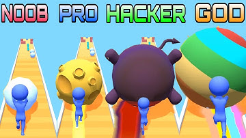 NOOB vs PRO vs HACKER  vs GOD in Snowball Run