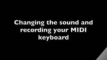 GarageBand Tutorial 3 - Recording a MIDI Keyboard on an iMac