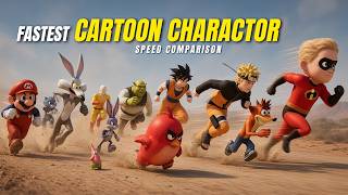 Fastest Cartoon Characters Ever 💨 | Slowest to Fastest 3D Speed Comparison