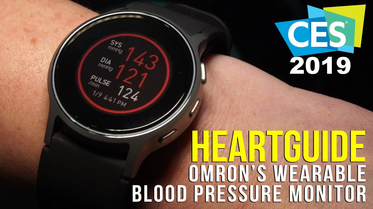 Omron HeartGuide Smart Wearable Blood Pressure Monitor at CES 2019! -  YouTube