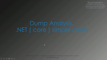 .NET (core) debugging - Part 1 -  Simple Managed Crash dump analysis with SOS