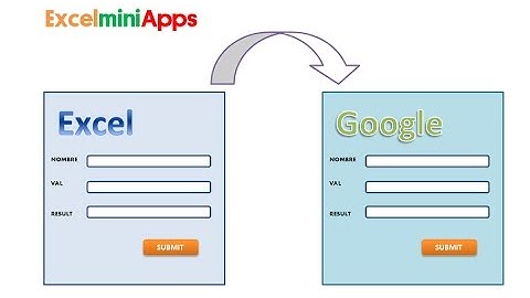 Pasar datos de Excel a Google