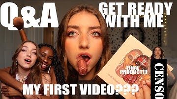 MY FIRST YOUTUBE VIDEO??//GRWM+Q&A