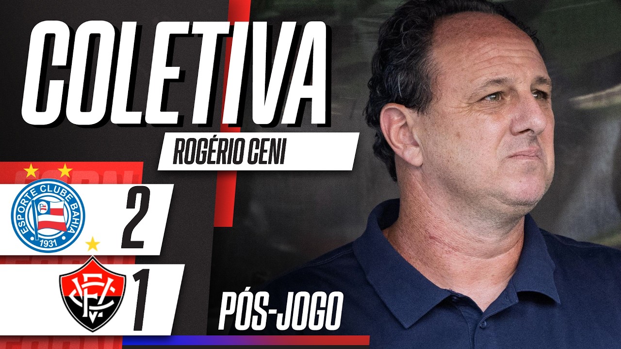 BAHIA CAMPEÃO! COLETIVA ROGÉRIO CENI APÓS TÍTULO DO CAMPEONATO BAIANO CONTRA O VITÓRIA