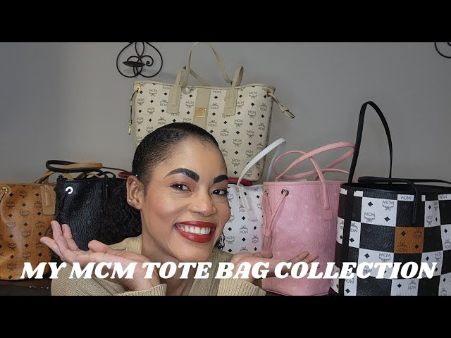 Shop MCM Large Munchen Maxi Monogram Tote Bag | Saks Fifth Avenue