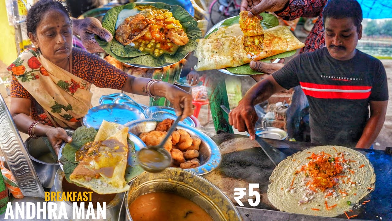 Cheapest Breakfast of Brahmapur | Hardworking Mother & Son Selling Dosa Only Rs.25/- | Odisha Food