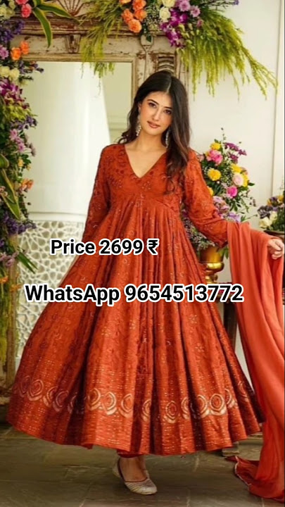 Beautiful ❤️ anarkali dress ✨price 2699 ₹ 😍 WhatsApp 9654513772