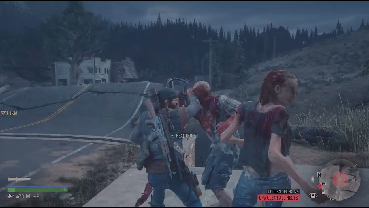 Vist Sarah's memorial stone(P2)زيارة الحجر التذكاري لسارة(ج١) #daysgone #اكسبلور #بلايستيشن #gaming 