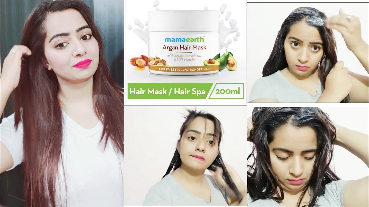 Best Argan Hair Mask For Dull Dry And Frizzy Rough Hair ( Best Hair Mask ) Mama Earth Hair Mask