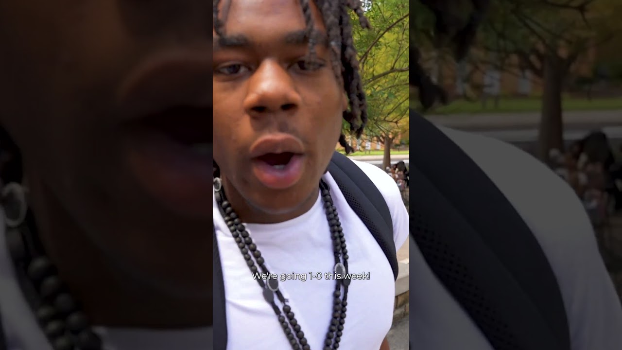 Campus questions with Kennesaw State football players