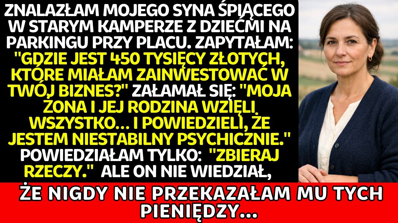 Znalazłem mojego syna mieszkającego w samochodzie z moimi wnukami — wtedy odkryłem zdradę jego żony.