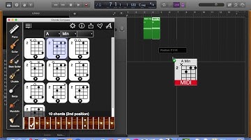 How to create and use the custom chords for Guitar & Piano in GarageBand Mac OS X Beginner Tutorial