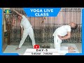 Live yoga class  day 5 of 15  sanjivani yoga